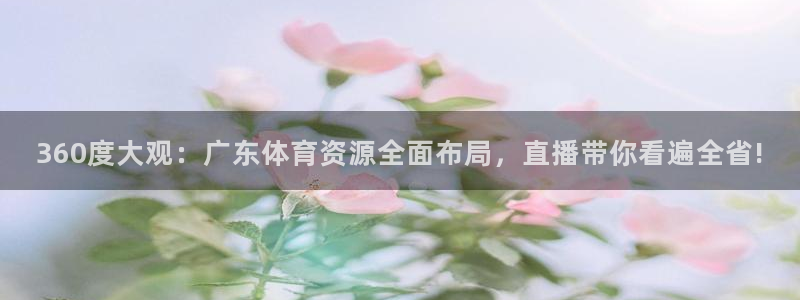 西瓜看球免费观看直播最新版本：360度大观：广东体育资源全面布局，直播带你看遍全省!